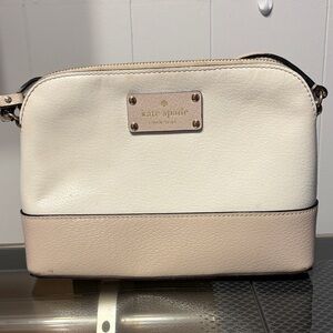 Kate Spade Elegant Cream and Tan Crossbody Bag